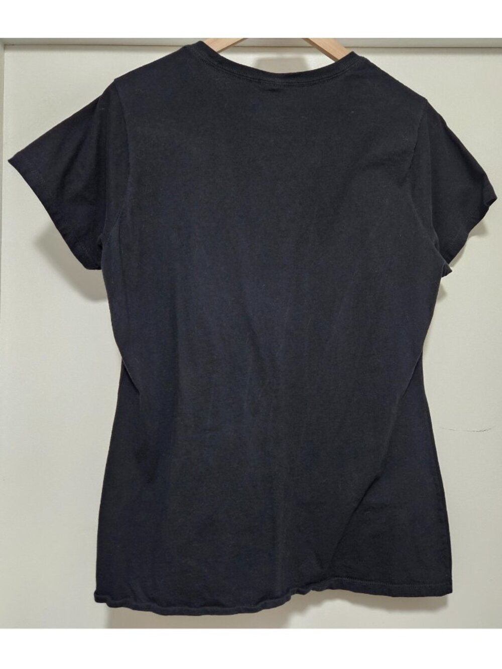 Easily Distracted by Cats & and Books womens large fitted cotton tshirt black - Picture 2 of 9